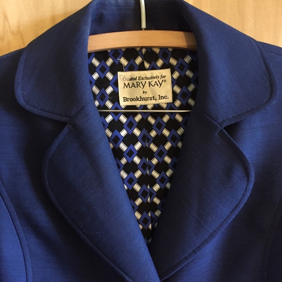 Rich Blue Vintage Mary Kay Skirt Suit - Picture 10 of 13